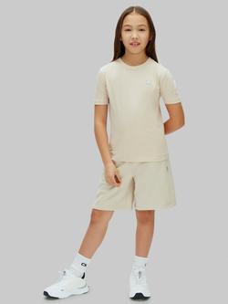 Calvin Klein Kids' Drawstring Cargo Shorts, Oatmeal, Oatmeal