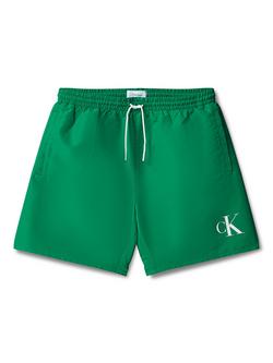 Calvin Klein Kids' Drawstring Swim Shorts, Lush Meadow, Lush Meadow
