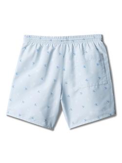 Calvin Klein Kids' Drawstring Swim Shorts, Diamond Blue - view 2, Diamond Blue
