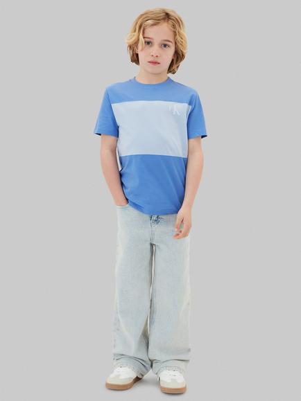 Calvin Klein Kids' Pure Cotton Short Sleeve T-Shirt, Provence, Provence