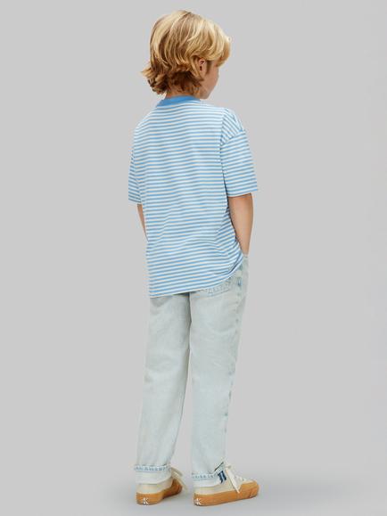 Calvin Klein Kids' Short Sleeve Striped T-Shirt - view 2, Provence