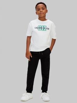 Calvin Klein Kids' Drawstring Parachute Joggers, Black, Black