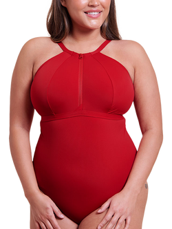 Curvy Kate Zip Tide Swimsuit, Red