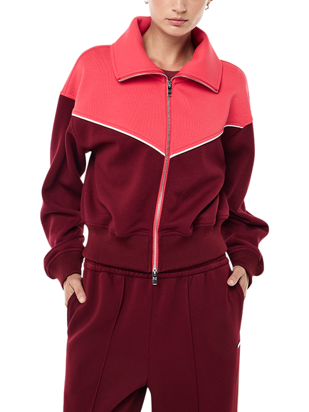 P.E Nation Triumph Jersey Jacket, Red Multi - view 2, Red Multi