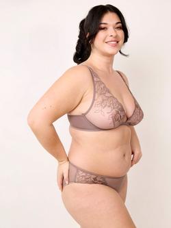 Maison Lejaby Sin Mesh Triangle Bra - view 2, Fauve
