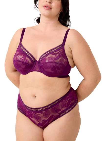 Maison Lejaby Songe Lace Full Cup Underwired Bra, Hansa, Hansa