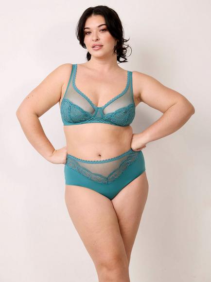 Maison Lejaby Envie High Waist Knickers, Yucca, Yucca