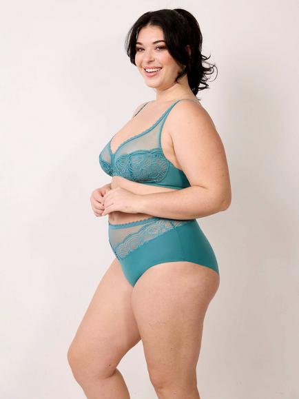 Maison Lejaby Envie High Waist Knickers, Yucca - view 2, Yucca