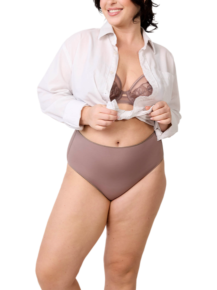 Maison Lejaby Invisible 4 High Waist Knickers, Fauve