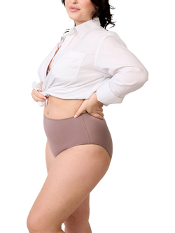 Maison Lejaby Invisible 4 High Waist Knickers - view 2, Fauve