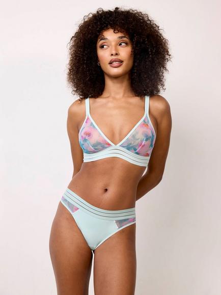 Maison Lejaby Nufit Garden Brazilian Knickers, Quiet Garden, Quiet Garden
