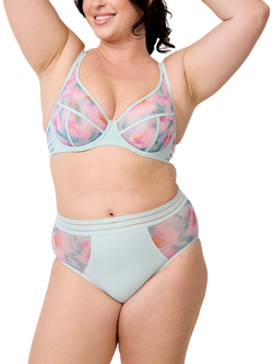 Maison Lejaby Nufit Garden High Waist Knickers, Quiet Garden, Quiet Garden