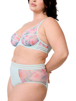 Maison Lejaby Nufit Garden High Waist Knickers, Quiet Garden - view 2, Quiet Garden