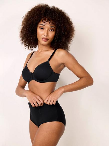 Maison Lejaby Softness High Waist Knickers, Noir - view 2, Noir