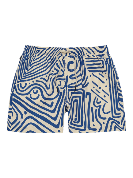 OAS Eldovado Abstract Swim Shorts, Blue Multi, Blue Multi