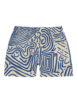 OAS Eldovado Abstract Swim Shorts, Blue Multi - view 2, Blue Multi