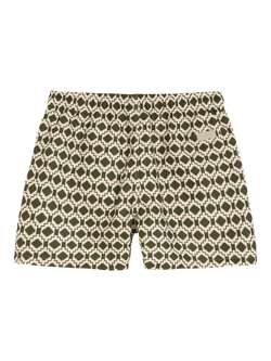 OAS Pine Mitu Print Shorts, Dark Green - view 2, Dark Green