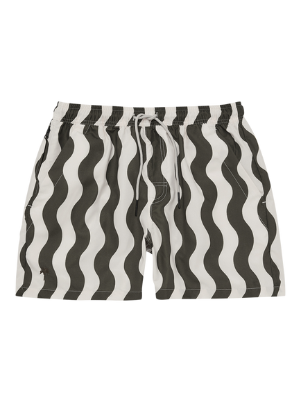 OAS Forest Waver Tailored Fit Swim Shorts, Dark Green, Dark Green
