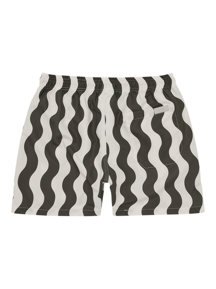 OAS Forest Waver Tailored Fit Swim Shorts, Dark Green - view 2, Dark Green