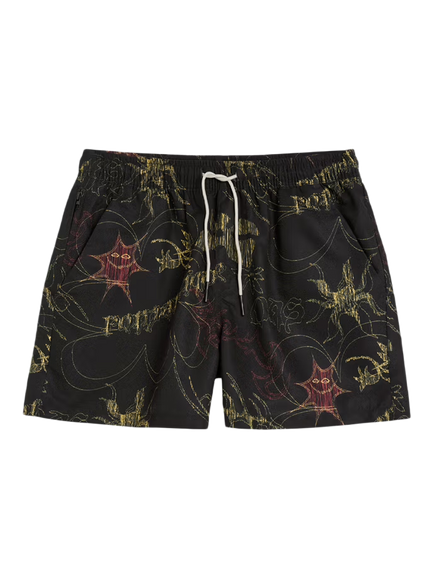 OAS Romantique Swim Shorts, Black, Black