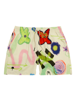 OAS Flower Tailored Fit Swim Shorts, Multi, Multi