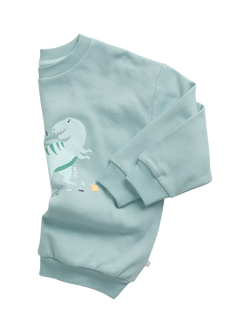 MORI Baby Dinosaur Oversized Sweatshirt, Dino - view 2, Dino