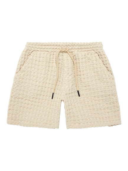 OAS Waffle Shorts, Ecru, Ecru