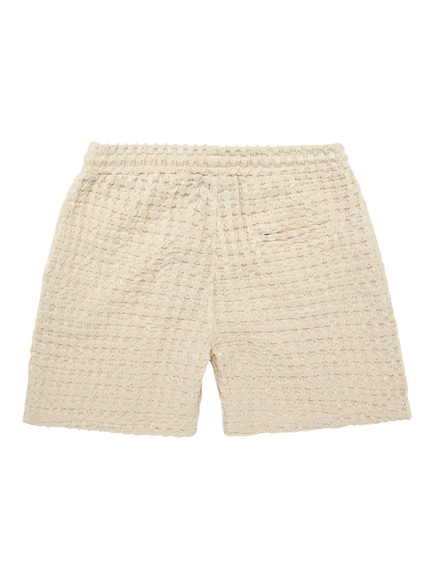 OAS Waffle Shorts, Ecru - view 2, Ecru