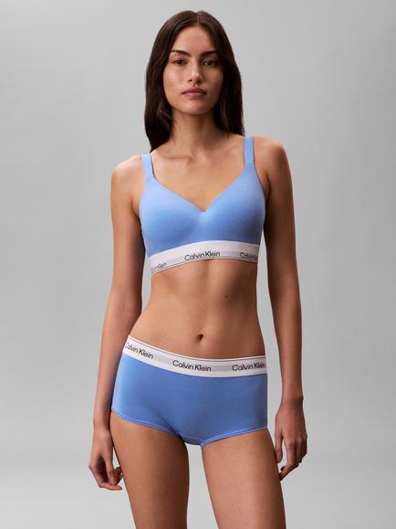 Calvin Klein Icon Cotton Modal Lift Bralette - view 2, Blue Descent