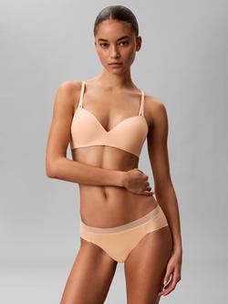 Calvin Klein Seductive Comfort Lift Wire Free Demi Bra - view 2, Peach Bliss