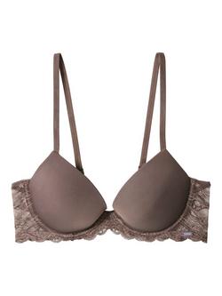 Calvin Klein Sensual Stretch Lace Lift Demi Bra, Botanical Brown