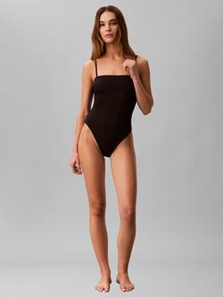 Calvin Klein CK Essentials Bandeau Swimsuit, Black