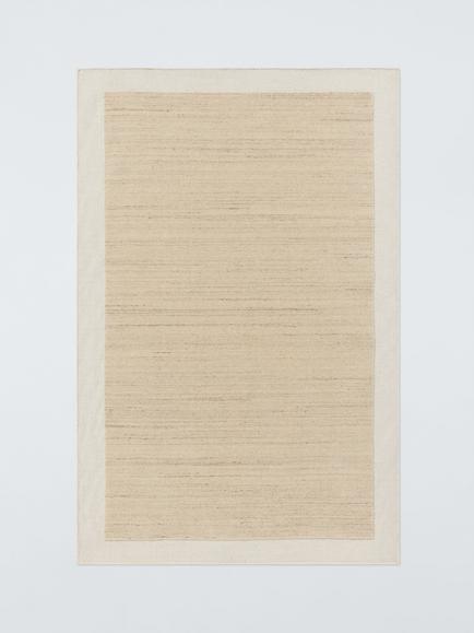 John Lewis Border Hand Loomed Pure Wool Rug, Ivory, Ivory