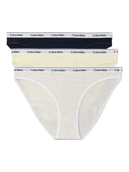 Calvin Klein Modern Logo Bikini Briefs, Pack of 3, Black/Multi