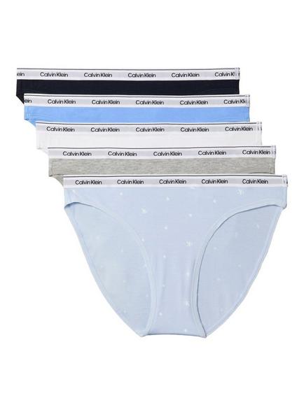 Calvin Klein Icon Logo Bikini Knickers, Pack of 5, Multi, Multi