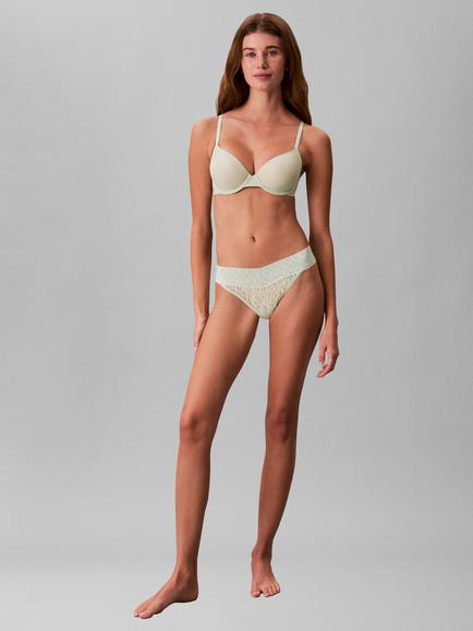 Calvin Klein Icon Logo Lace Thong, Seafoam Wave, Seafoam Wave