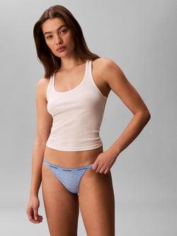 Calvin Klein Icon Lace Bikini Knickers - view 2, Blue Descent