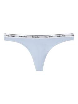 Calvin Klein Icon Logo Thong - view 2, Breezy Blue