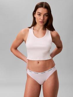 Calvin Klein Icon Logo Bikini Knickers - view 2, Frosty Lilac