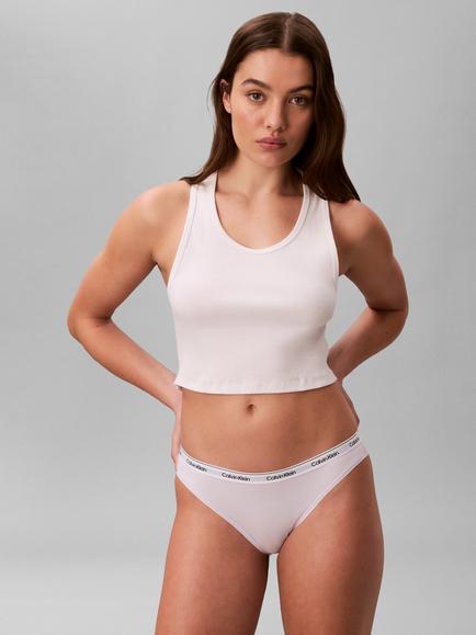 Calvin Klein Icon Logo Bikini Knickers - view 2, Frosty Lilac