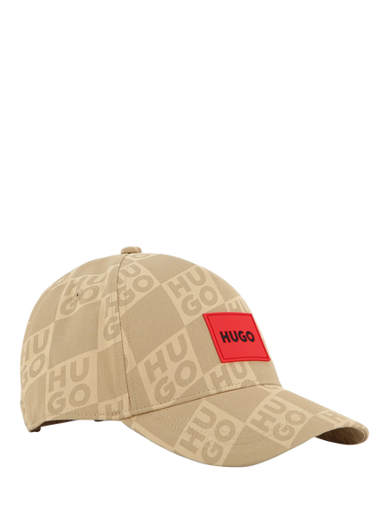 HUGO Kids' Logo Baseball Cap, Stone, Stone