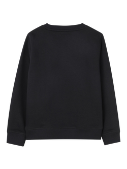 HUGO BOSS Kids' Crew Neck Logo Print Sweatshirt, Black - view 2, Black
