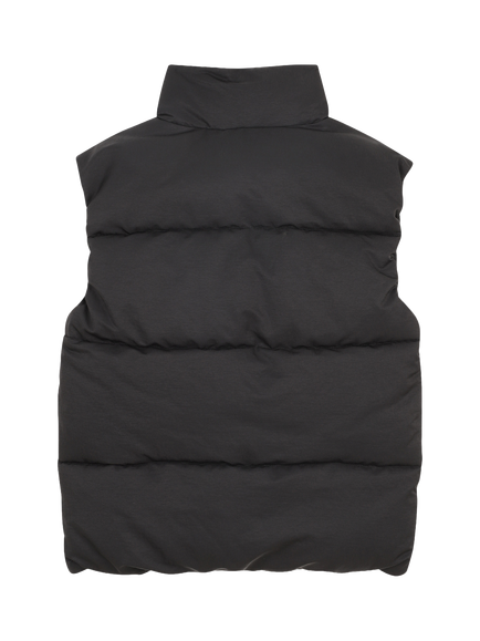 HUGO Kids' Quilted Logo Gilet, Black - view 2, Black