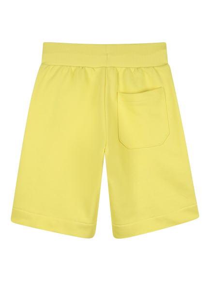 HUGO Kids' Knee Length Casual Shorts, Lemon - view 2, Lemon