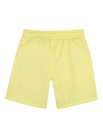 HUGO Kids' Logo Swim Shorts, Lemon - view 2, Lemon