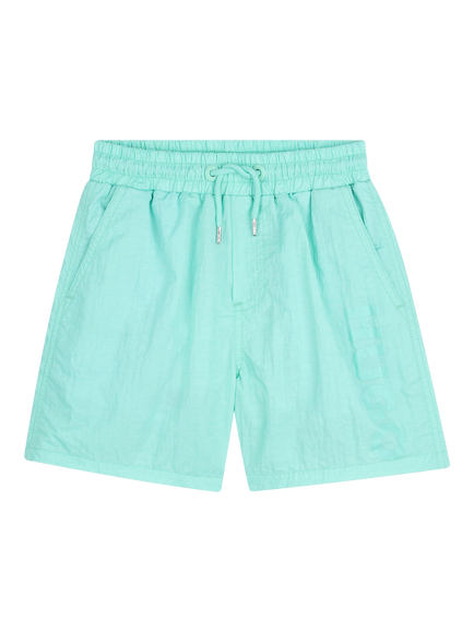HUGO BOSS Kids' Drawstring Swim Shorts, Green, Green