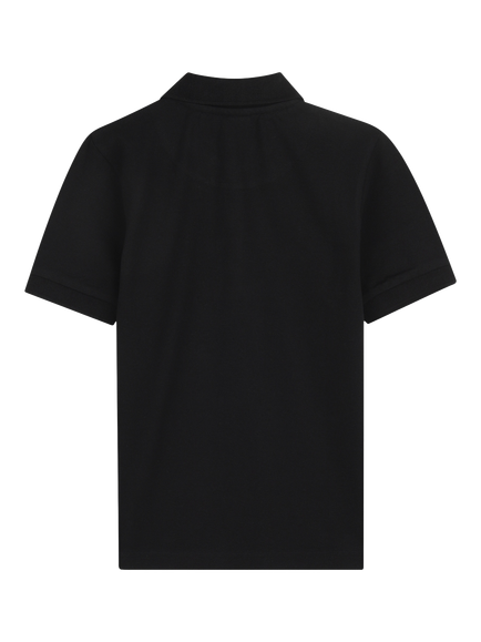 HUGO Kids' Short Sleeve Polo Shirt, Black - view 2, Black