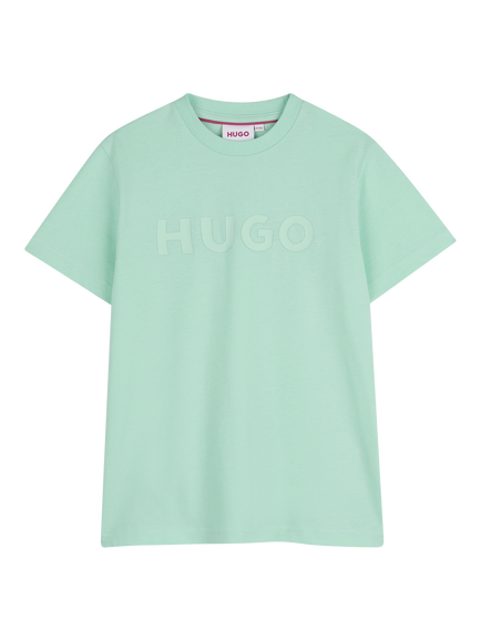 HUGO Kids' Logo T-Shirt, Green