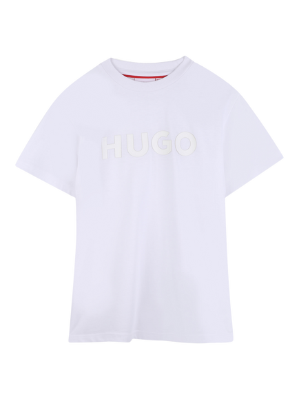 HUGO Kids' Logo T-Shirt, White