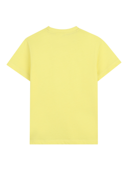 HUGO BOSS Kids' Short Sleeve Logo Print T-Shirt, Lemon - view 2, Lemon